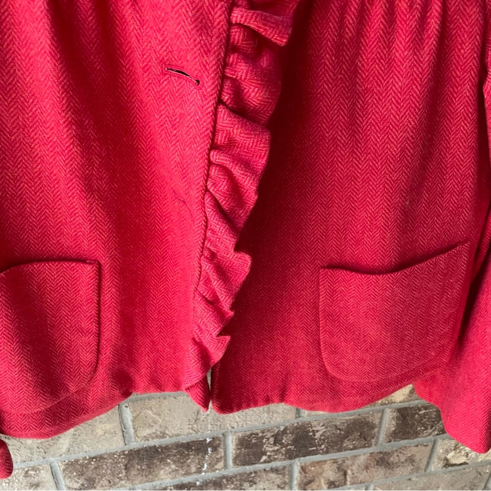 J Crew Ruffled Trim Blazer - Picture 4 of 10